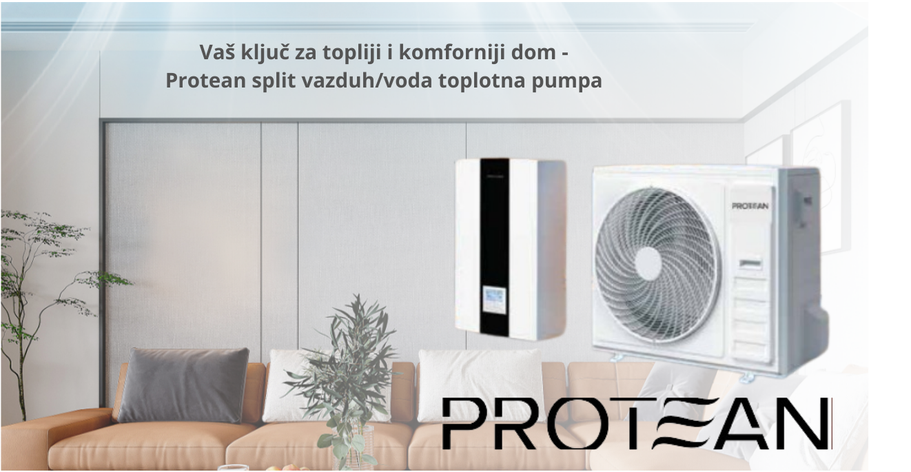 Protean split toplotna pumpa